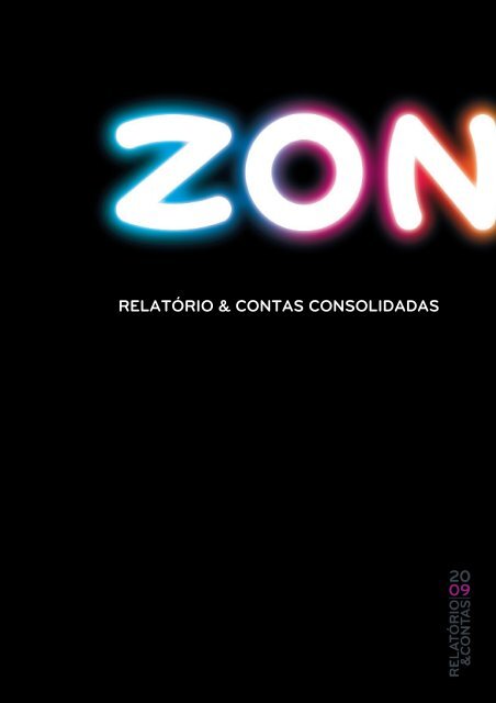 RELATÃ“RIO &amp; CONTAS CONSOLIDADAS - Zon