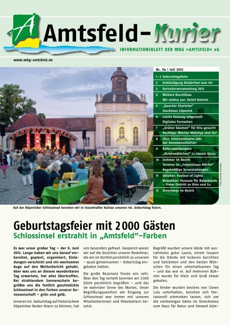 Amtsfeld-Kurier Nr.54 Juli 2012