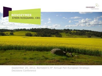 Presentation - Novozymes