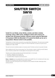 SHUTTER SWITCH SW10 - Okos Otthon