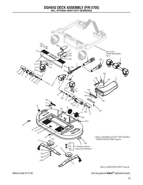 walker mower parts manual