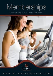 Memberships - Bridport Leisure