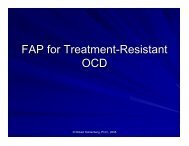 FAP for Treatment-Resistant OCD - Functional Analytic ...