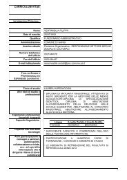 Curriculum Vitae Dott.ssa Ventimiglia Filippa - Comune di Gangi