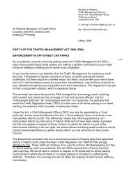 2 May 2008 PART 6 OF THE TRAFFIC MANAGEMENT ACT 2004 ...