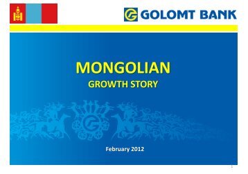 Golomt Bank Mongolia Review 2011 - Construction Equipment ...