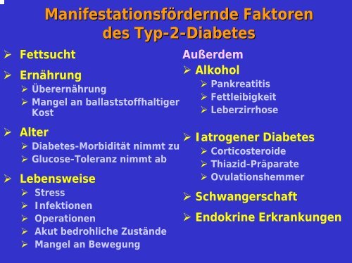 Diabetes = Insulinmangel