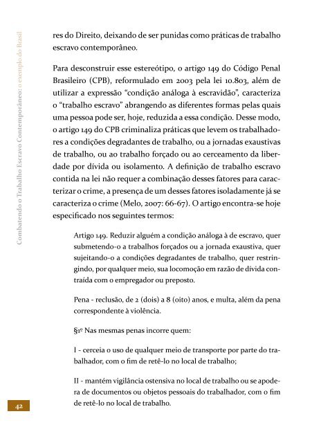 o exemplo do Brasil - OrganizaÃ§Ã£o Internacional do Trabalho