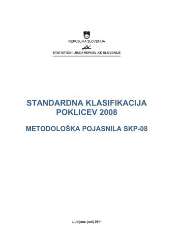 MetodoloÅ¡ka pojasnila SKP-08 - StatistiÄni urad Republike Slovenije