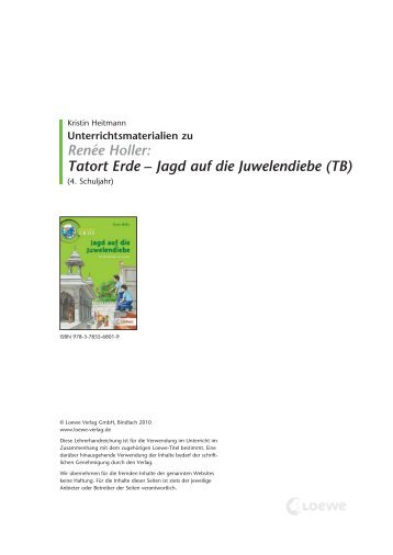 Renée Holler: Tatort Erde – Jagd auf die Juwelendiebe (TB)