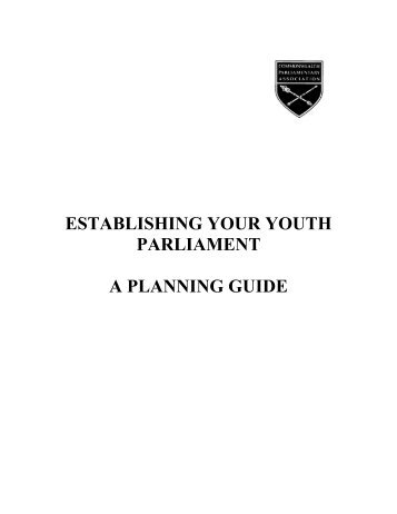 Why a Youth Parliament - Commonwealth Parliamentary Association