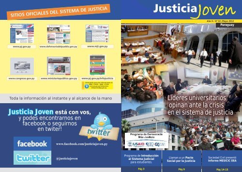 Justicia Joven - EdiciÃ³n nro. 33.pdf - Centro de Estudios Judiciales