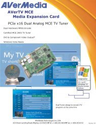 AVerTV MCE Media Expansion Card - AVerMedia