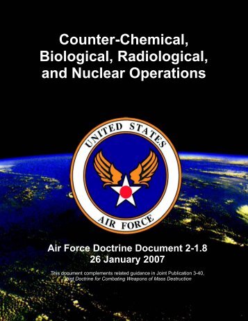 Counter-Chemical, Biological, Radiological and Nuclear Operations