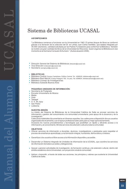 Manual del Alumno - Universidad Catolica de Salta