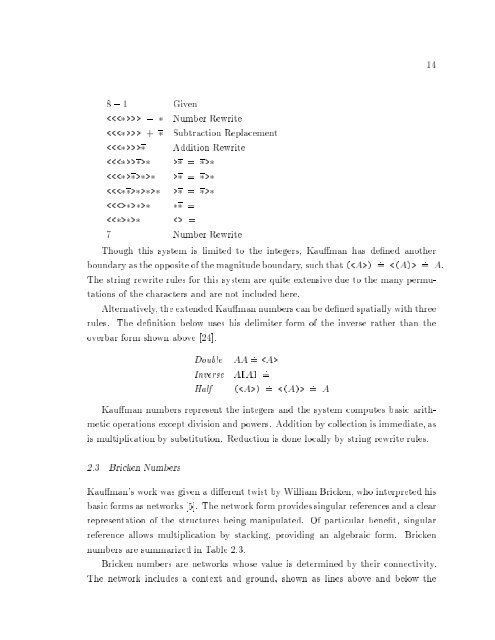 A Calculus of Number Based on Spatial Forms - University of ...