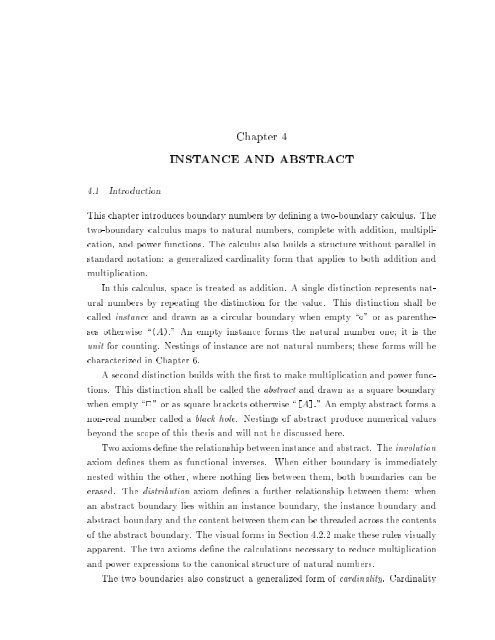 A Calculus of Number Based on Spatial Forms - University of ...