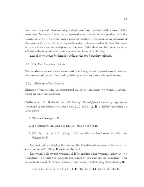 A Calculus of Number Based on Spatial Forms - University of ...