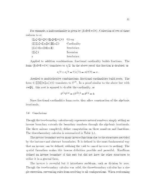 A Calculus of Number Based on Spatial Forms - University of ...