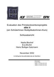 Evaluation des PrimÃ¤rprÃ¤ventionsprojekts dÃ¤ts it - Schulprojekte ...