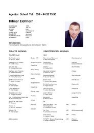 Hilmar Eichhorn - Agentur-Scherf