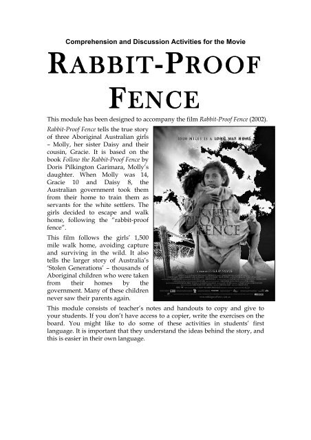 rabbit proof fence story