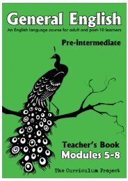 General English Modules 5-8 Teacher's Guide - The Curriculum ...