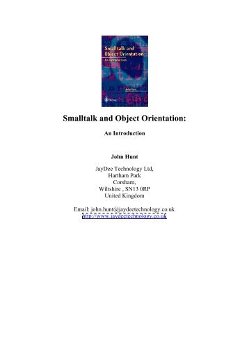 Smalltalk and Object Orientation: an Introduction - Free