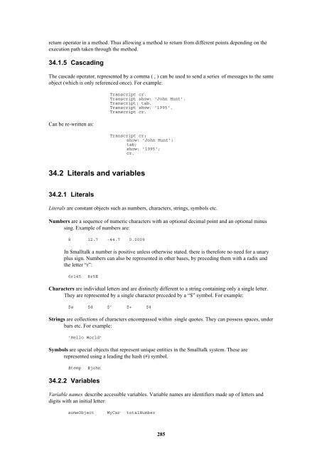 Smalltalk and Object Orientation: an Introduction - Free