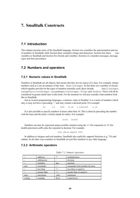 Smalltalk and Object Orientation: an Introduction - Free