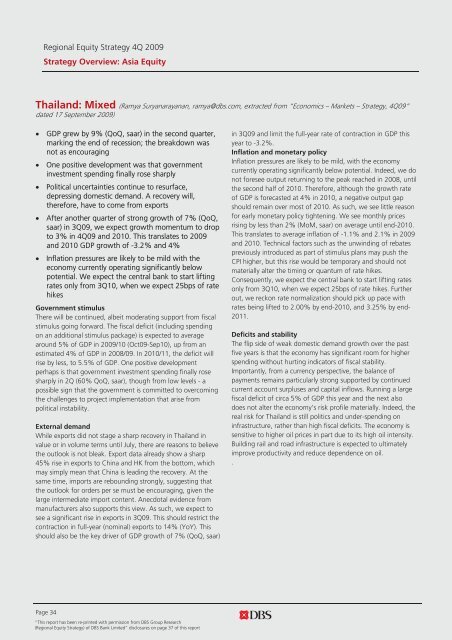 Left Brain Right B - the DBS Vickers Securities Equities Research