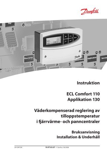 Manual ECL Comfort 110 - Sollentuna Energi