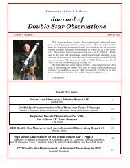 Journal of Double Star Observations - JDSO.org