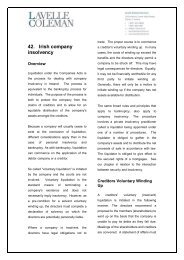 42. Irish company insolvency - Lavelle Coleman