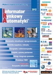 Informator Rynkowy AutomatykiÂ® - Elektronik