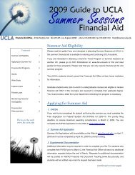 Guide to UCLA Summer Sessions - UCLA Financial Aid Office