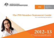 The PSS Member Statement Guide