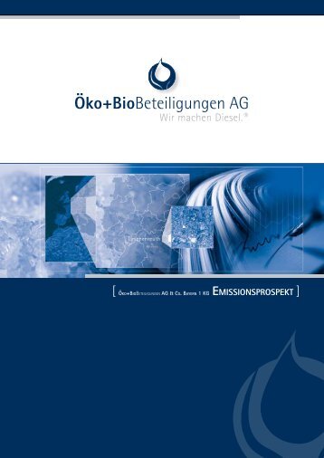 [ Öko+BioBeteiligungen AG & Co. BAyern 1 kG ... - Samuel Begasse