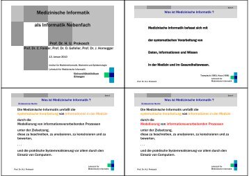 Folien der Orientierungsvorlesung - Informatik