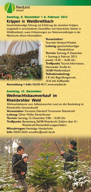 Jahresprogramm 2012 - Naturpark Rhein-Westerwald