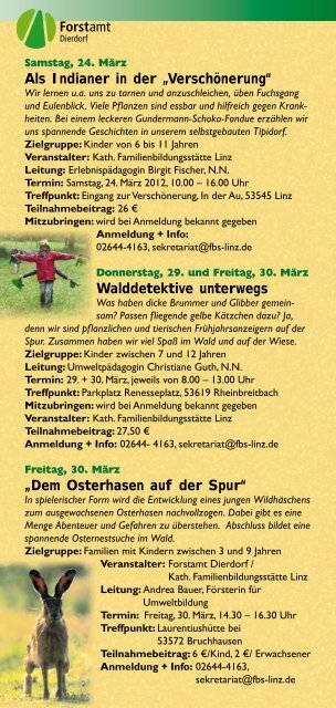 Jahresprogramm 2012 - Naturpark Rhein-Westerwald