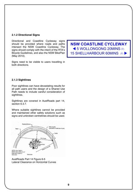 NSW Coastline Cycleway 2010 Illawarra Survey - Healthy Cities ...