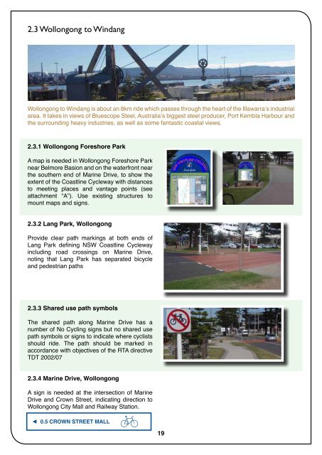NSW Coastline Cycleway 2010 Illawarra Survey - Healthy Cities ...