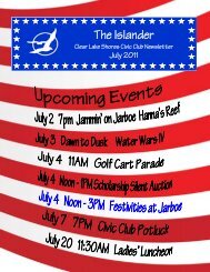 The Islander - Clear Lake Shores Civic Club