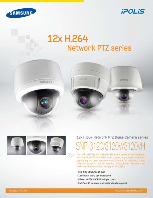Camera dome IP color Day & Night Samsung SNP-3120/3120VH