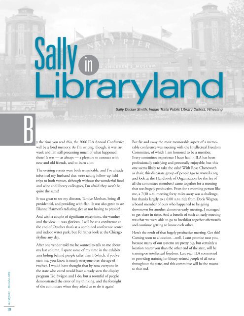 December 2006 - Illinois Library Association