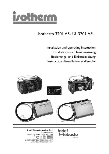 Isotherm 3201 ASU & 3701 ASU - Seatronic