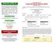 Jingle Bell Stroll 5K Run/Walk Registraion Form - City of Brenham