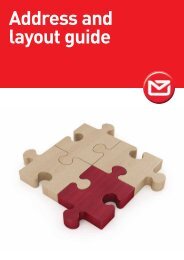 Address and layout guide - New Zealand Post