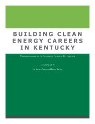 Clean Energy Careers.pdf - Kentucky Center for Economic Policy